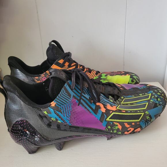Adidas Adizero Three Stripe Life Cleats Multi Color Men's Size 12 Mix Pattern - Picture 6 of 10